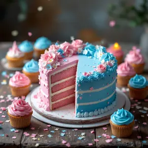 Gender Reveal Cake