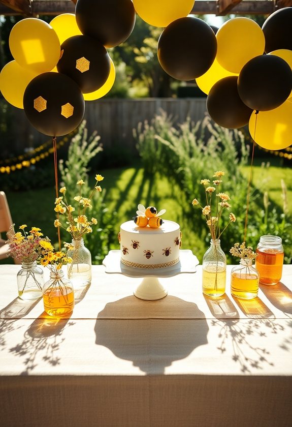 buzzing bee gender reveal theme