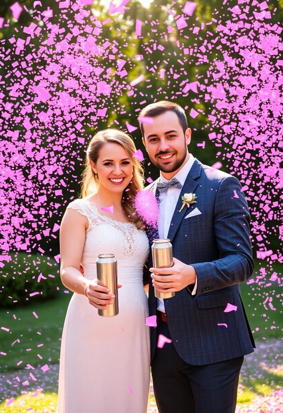 confetti cannon gender reveal