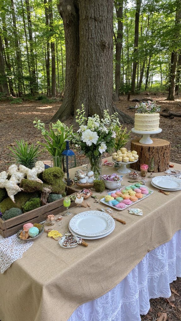 rustic forest baby reveal